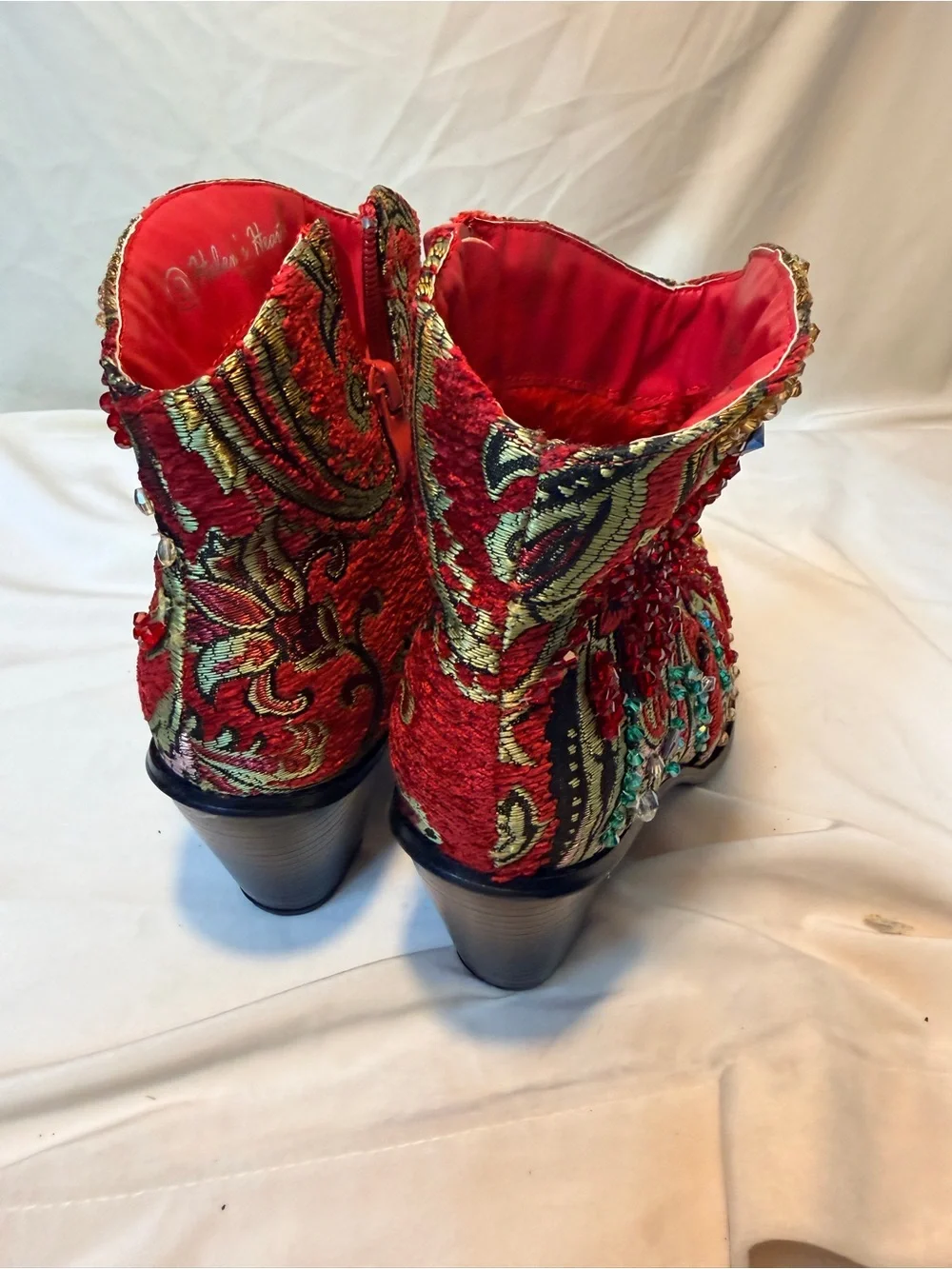 Helen’s Hearts Sequin and rhinestone studded boot R-LB-JK-S809